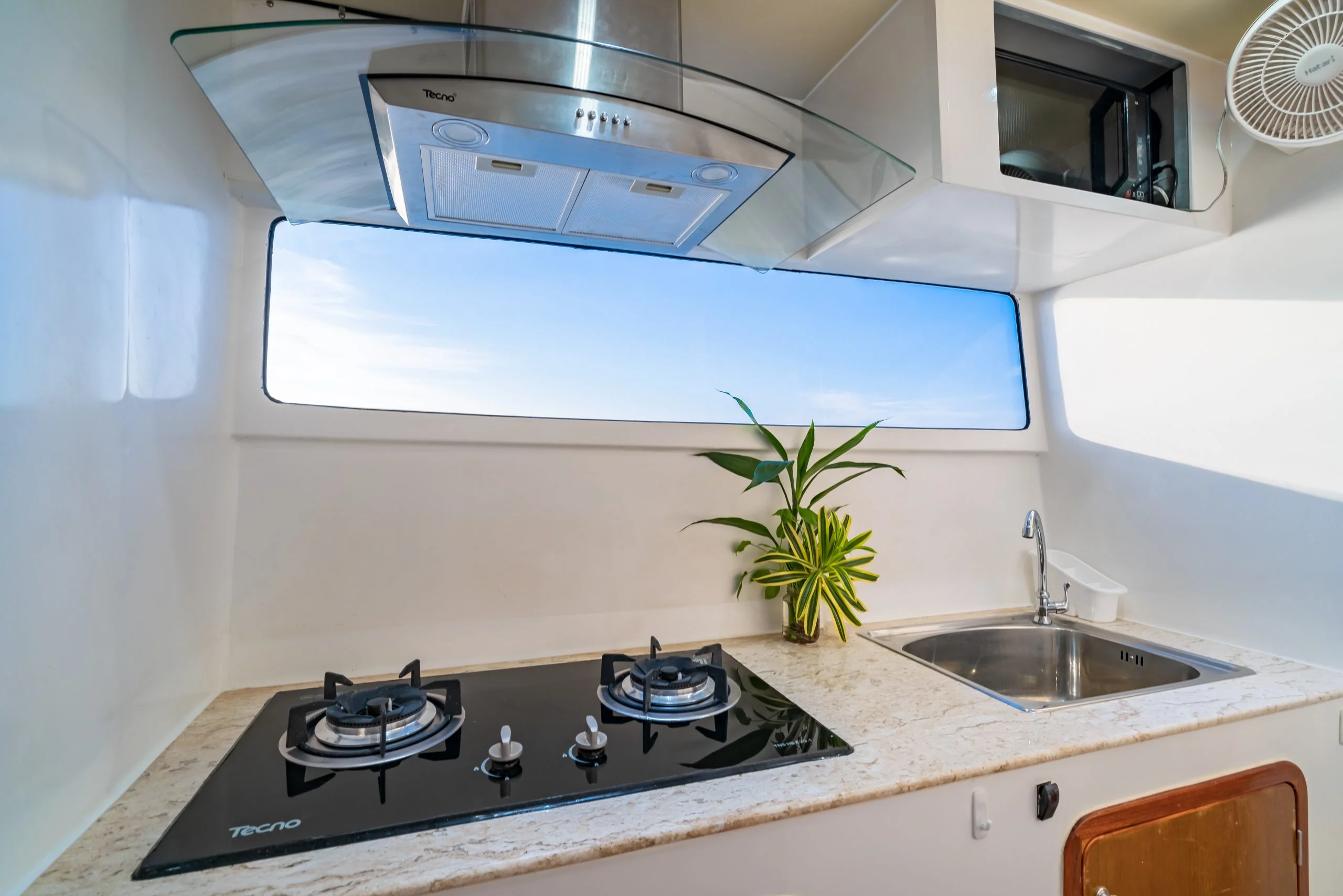 Interior design of 15-metre cat - Samui luxury yacht hire